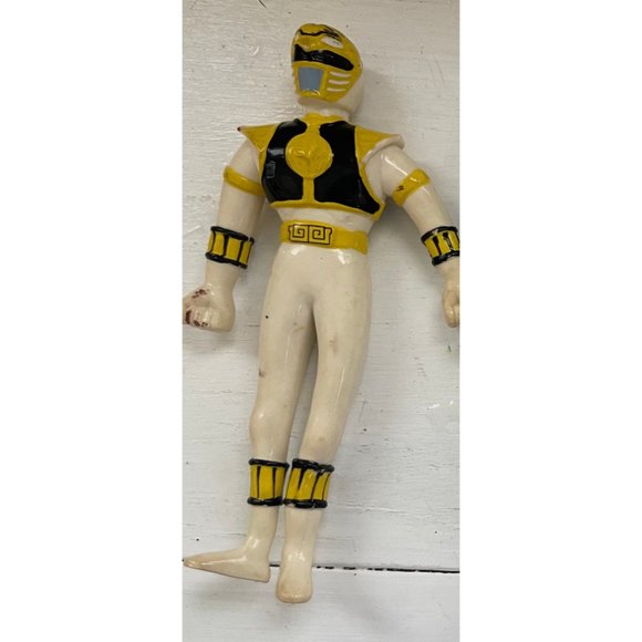 Vintage Bendable Mighty Morphin Power Rangers Figures. The white Power Ranger, t - Picture 4 of 4